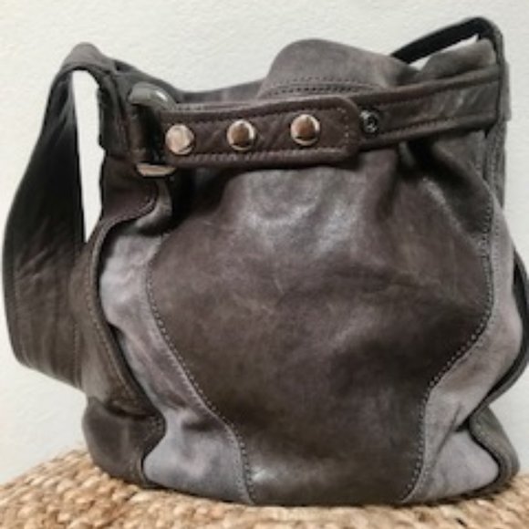 Kooba Gray and Charcoal Two-Tone Hobo Bag - Picture 3 of 14